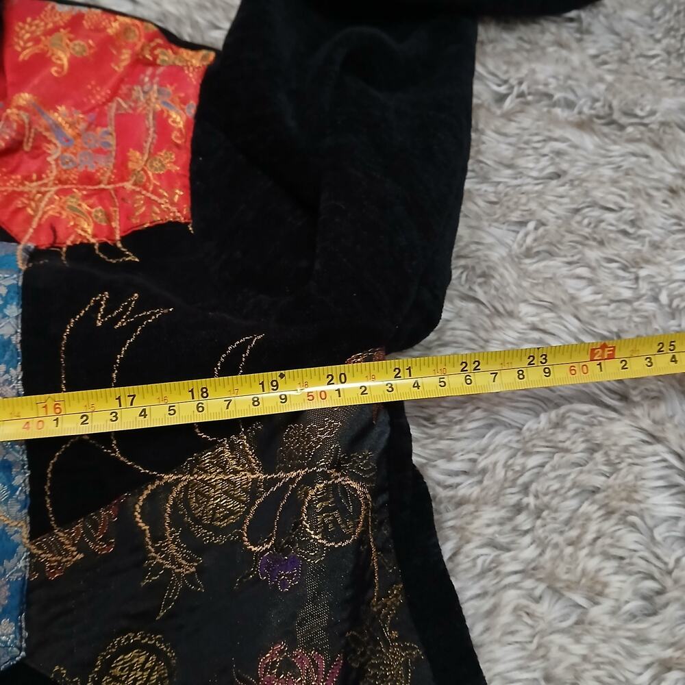 White Stag Patchwork Zip Jacket Large L Chenille … - image 6